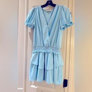Amanda Uprichard Velma Dress Ice Blue Size Small